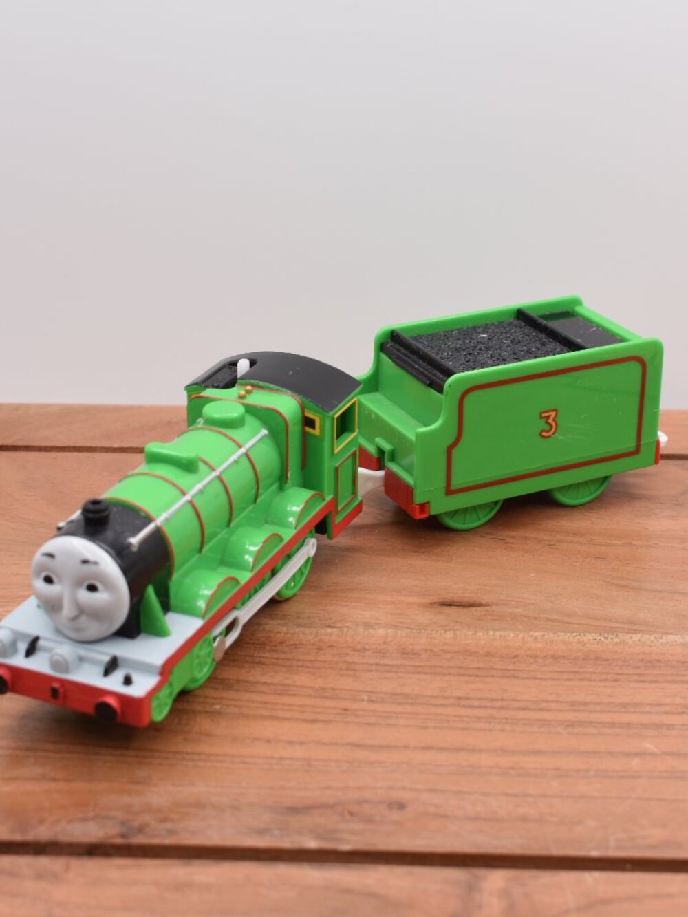 Henry and Tender TOMY PLARAIL Motorized Trackmaster Thomas Friends Train Engine